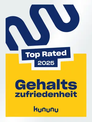 Siegel Kununu zur Top Gehaltszufiredenheit.